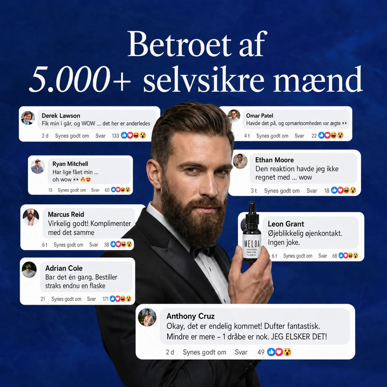 Trusted customer reactions collage