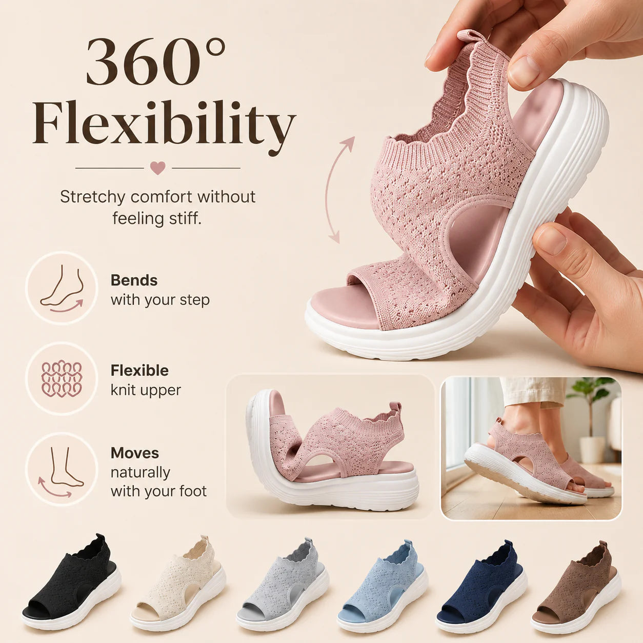 Meloa FreeStep Orthopedic Sandals