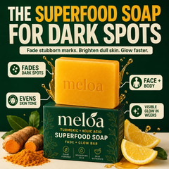 Meloa Turmeric + Kojic Fade & Glow Soap