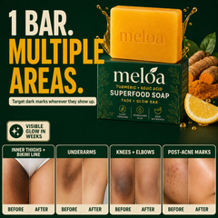 Meloa Turmeric + Kojic Fade & Glow Soap
